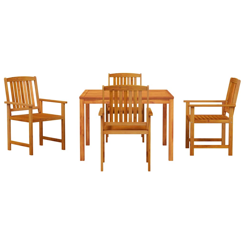 8721288595997_wbg-fr_en_hd_4 vidaXL Garden Dining Set 5 pcs Brown Solid acacia wood - Image 7