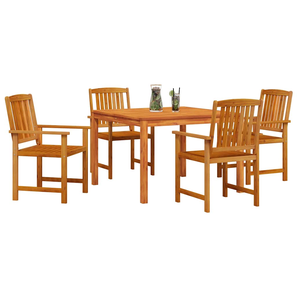 8721288595997_wbg-mo_en_hd_1 vidaXL Garden Dining Set 5 pcs Brown Solid acacia wood - Image 3