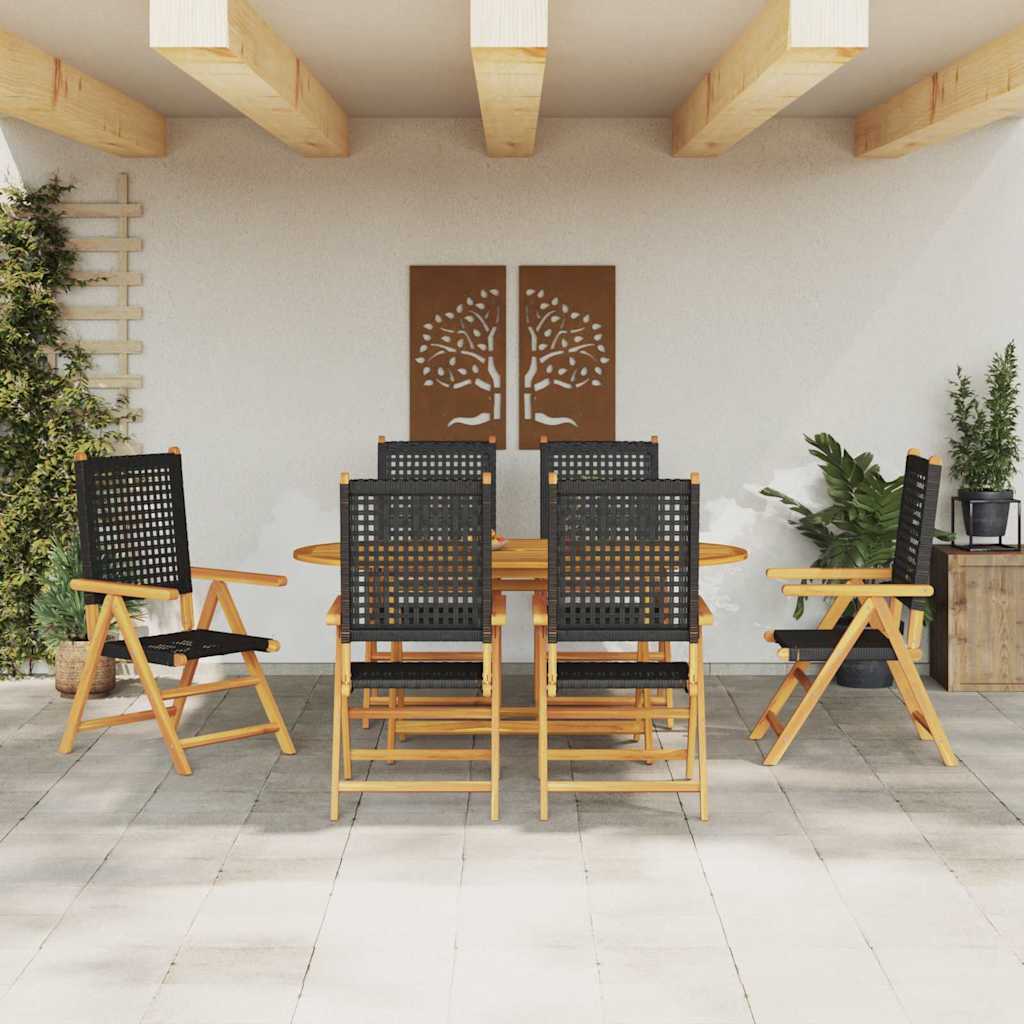 8721288596451_mo-im_en_hd_2 vidaXL Garden Dining Set 7 pcs Black Solid acacia wood and poly rattan - Image 4