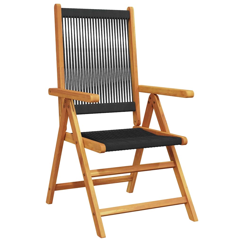 8721288596505_wbg-an_en_hd_2 vidaXL Garden Dining Set 5 pcs Black Solid acacia wood and poly rattan - Image 5