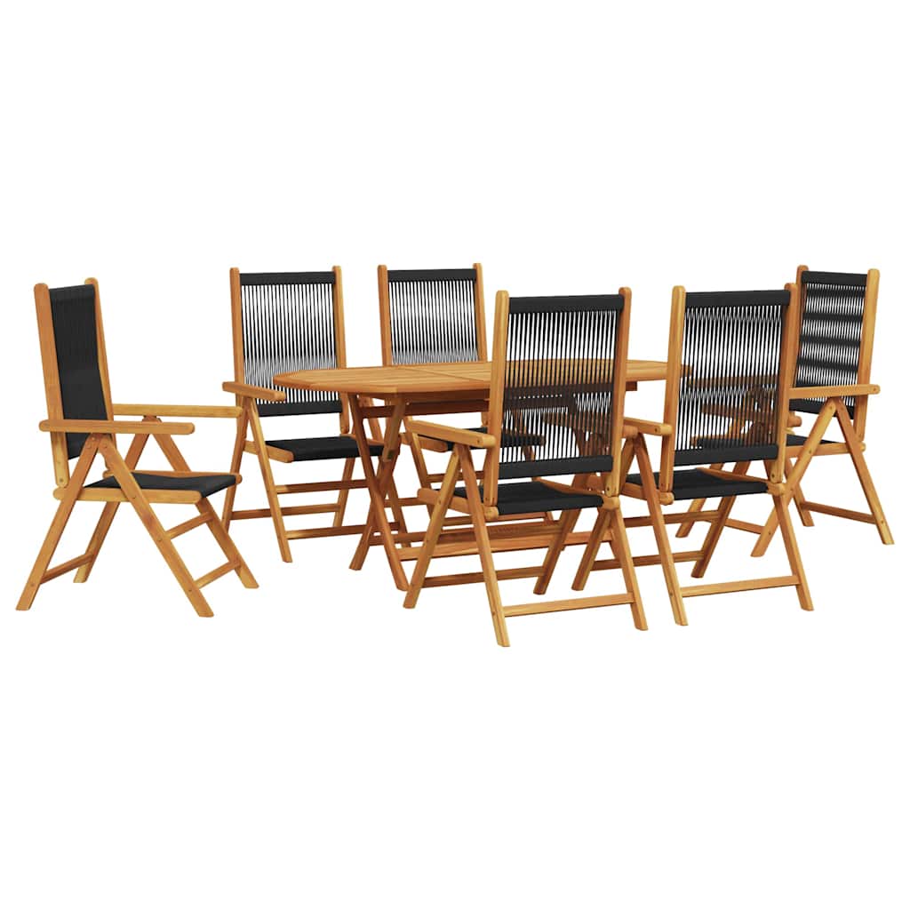 8721288596512_wbg-an-m_en_hd_2 vidaXL Garden Dining Set 7 pcs Black Solid acacia wood and poly rattan - Image 2
