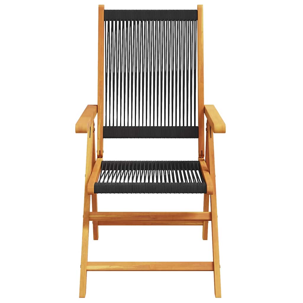 8721288596512_wbg-fr_en_hd_2 vidaXL Garden Dining Set 7 pcs Black Solid acacia wood and poly rattan - Image 7