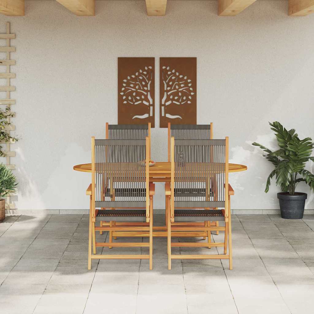8721288596529_mo-im_en_hd_2 vidaXL Garden Dining Set 5 pcs Grey Solid acacia wood and poly rattan - Image 4