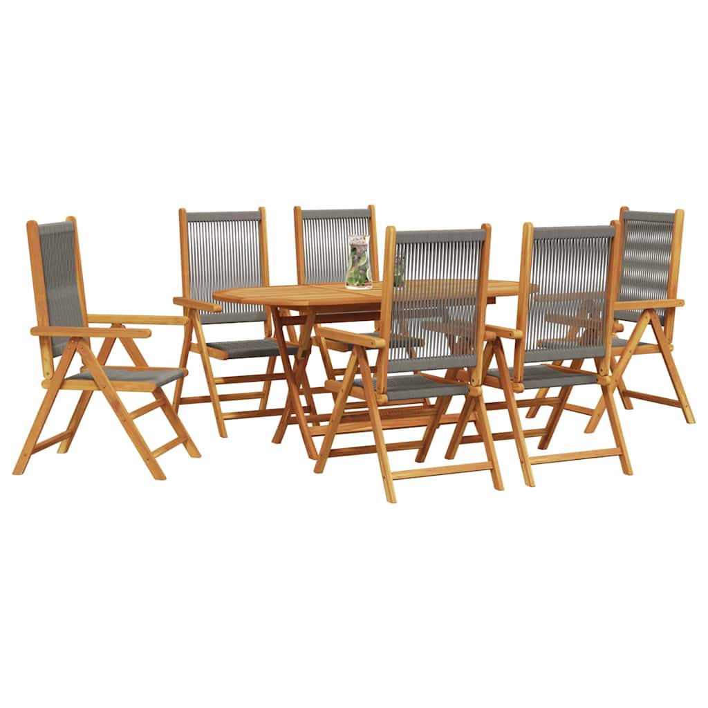 8721288596536_wbg-mo_en_hd_1 vidaXL Garden Dining Set 7 pcs Grey Solid acacia wood and poly rattan - Image 3