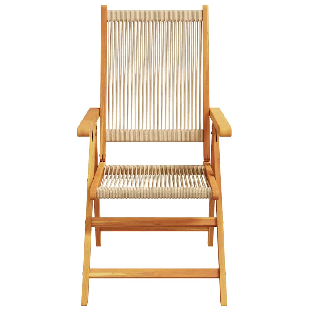 8721288596543_wbg-fr_en_hd_4 vidaXL Garden Dining Set 5 pcs Beige Solid acacia wood and poly rattan - Image 5