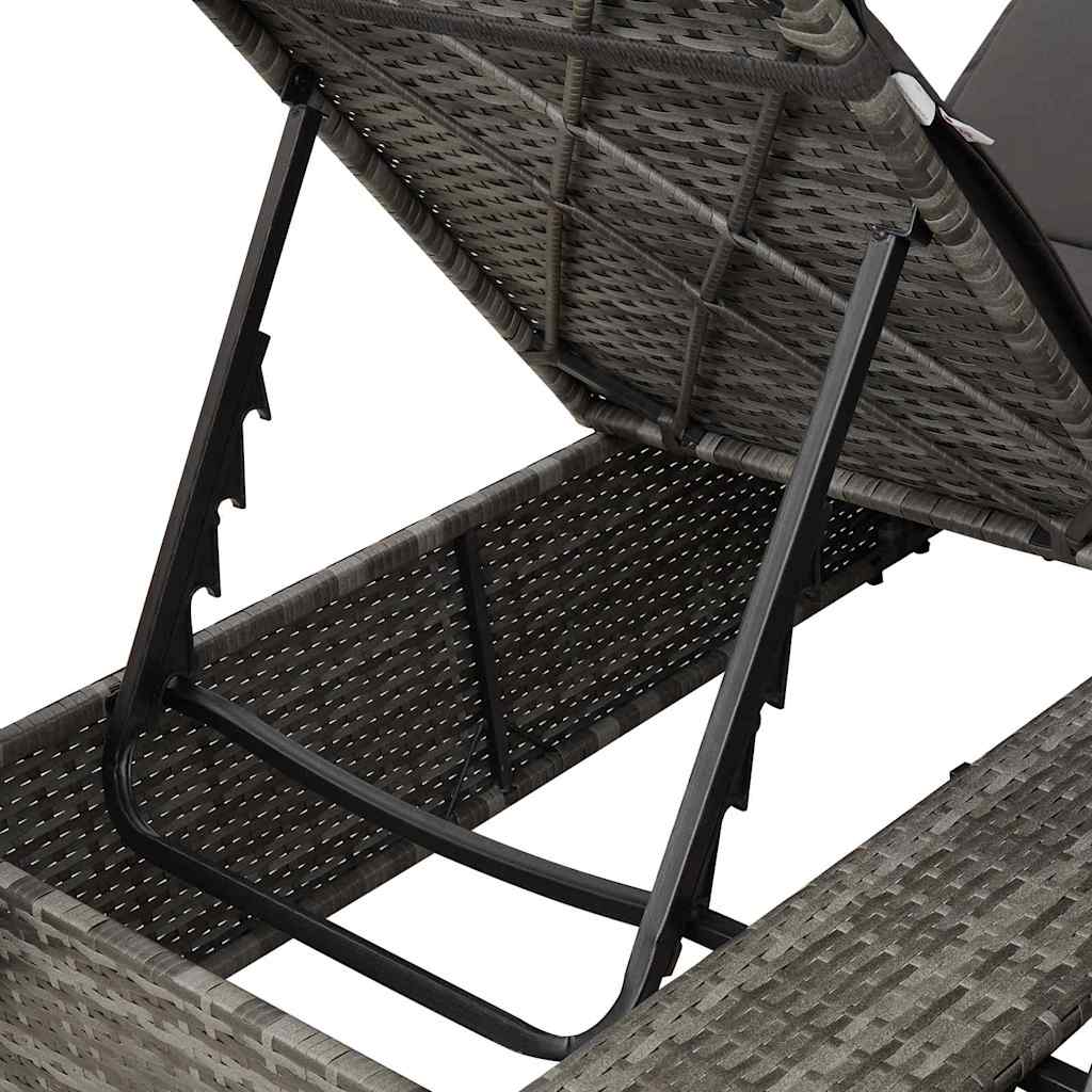 8721288599087_detail_en_hd_2 vidaXL Double Sun Lounger with Roof Grey 205 x 129 x 200 cm PE rattan - Image 9