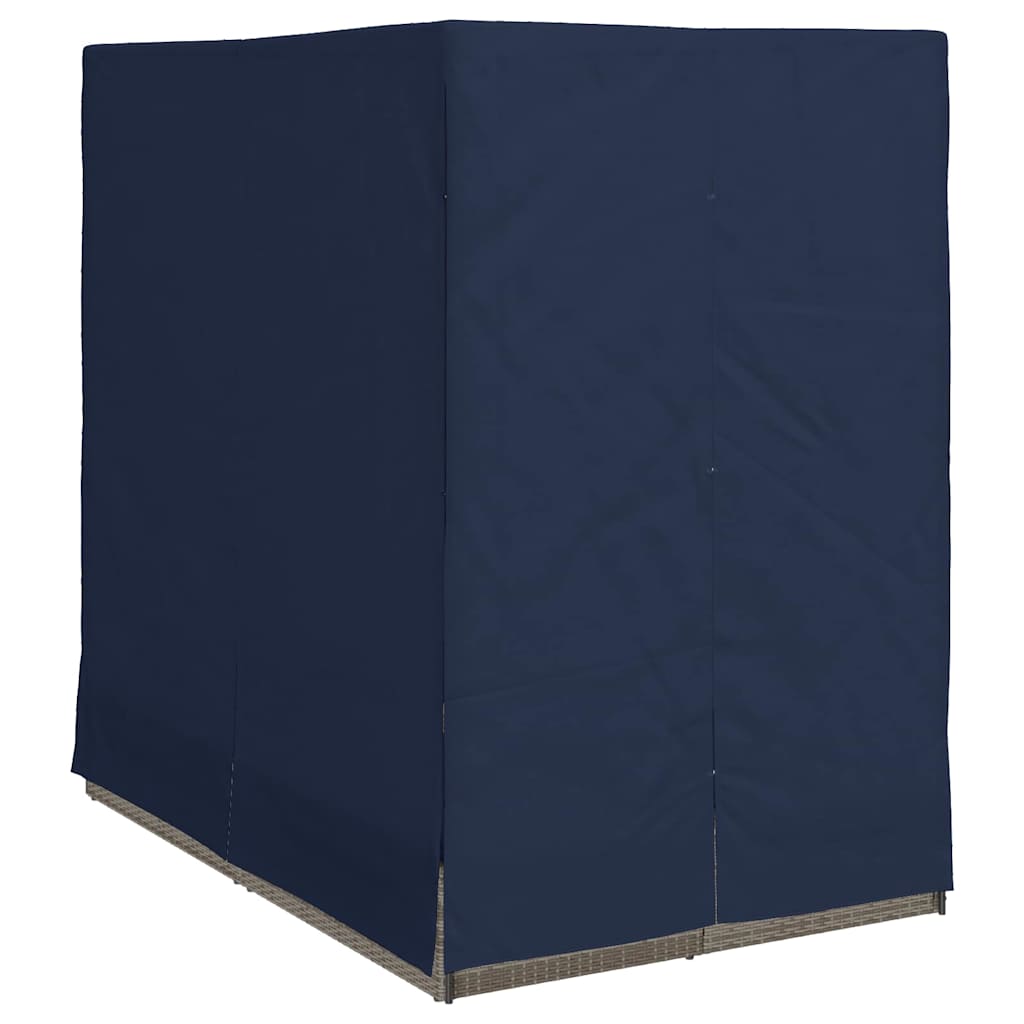 8721288599131_wbg-an_en_hd_2 vidaXL Double Sun Lounger with Roof Grey 205 x 129 x 200 cm PE rattan - Image 4