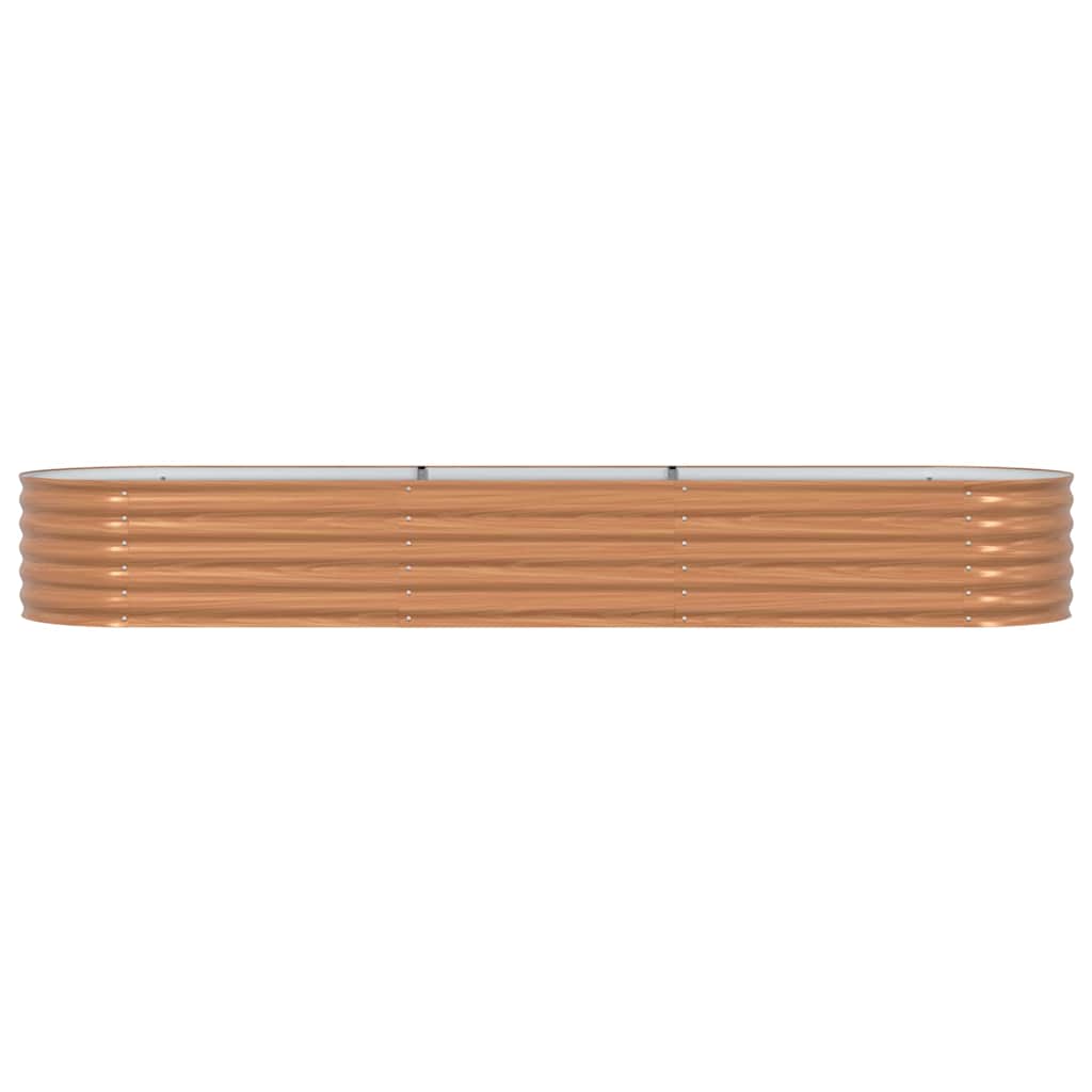 8721288601872_wbg-fr_en_hd_2 vidaXL Garden Raised Bed Brown 320 x 80 x 44 cm Steel - Image 5