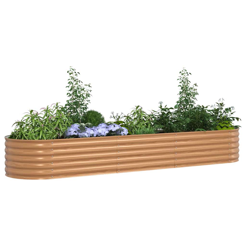 8721288601872_wbg-mo_en_hd_1 vidaXL Garden Raised Bed Brown 320 x 80 x 44 cm Steel - Image 3