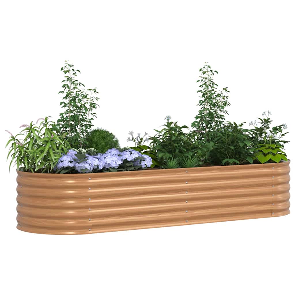 8721288601889_wbg-mo_en_hd_1 vidaXL Garden Raised Bed Brown 240 x 80 x 44 cm Steel - Image 3