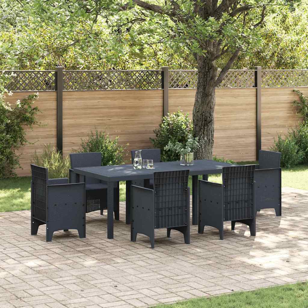 8721288622617_mo-im_en_hd_1 vidaXL Garden Table Anthracite 200 x 100 x 73 cm Poly Rattan - Image 1