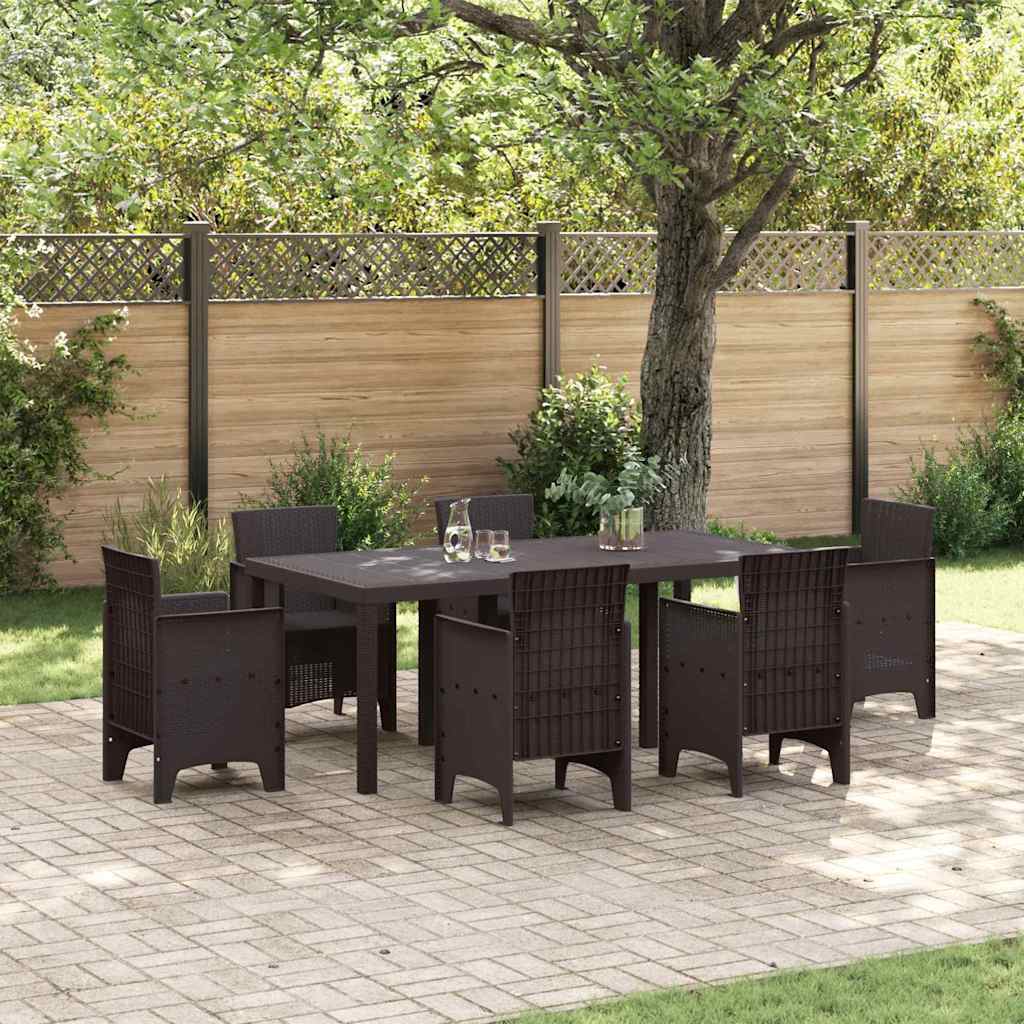 8721288622624_mo-im_en_hd_1 vidaXL Garden Table Brown 200 x 100 x 73 cm Poly Rattan - Image 1