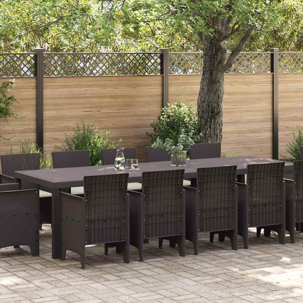 8721288625731_mo-im_en_hd_1 vidaXL Garden Dining Set with Cushion 13 pcs Brown Rattan - Image 1