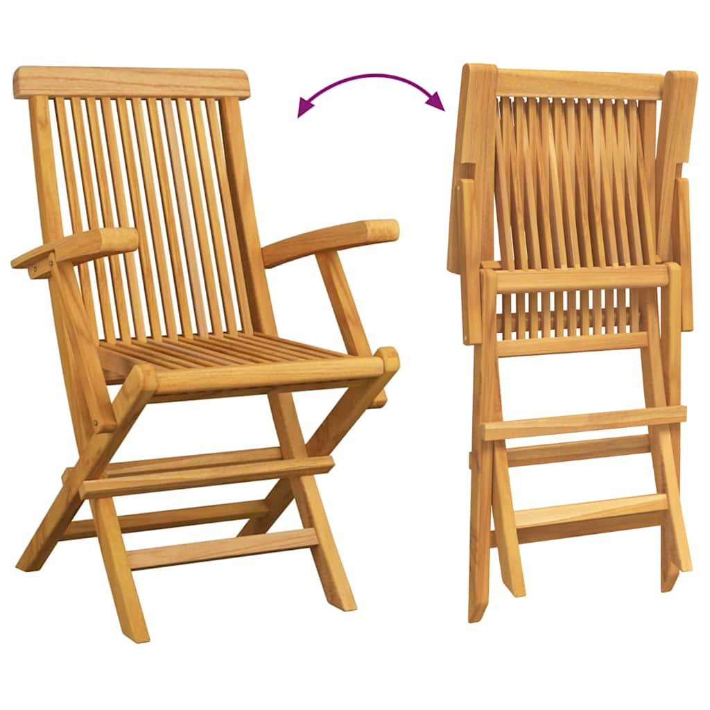 8721288665850_wbg-fu_en_hd_1 vidaXL Garden Dining Set 5 pcs Brown 160 x 80 x 75 cm Solid teak wood - Image 10