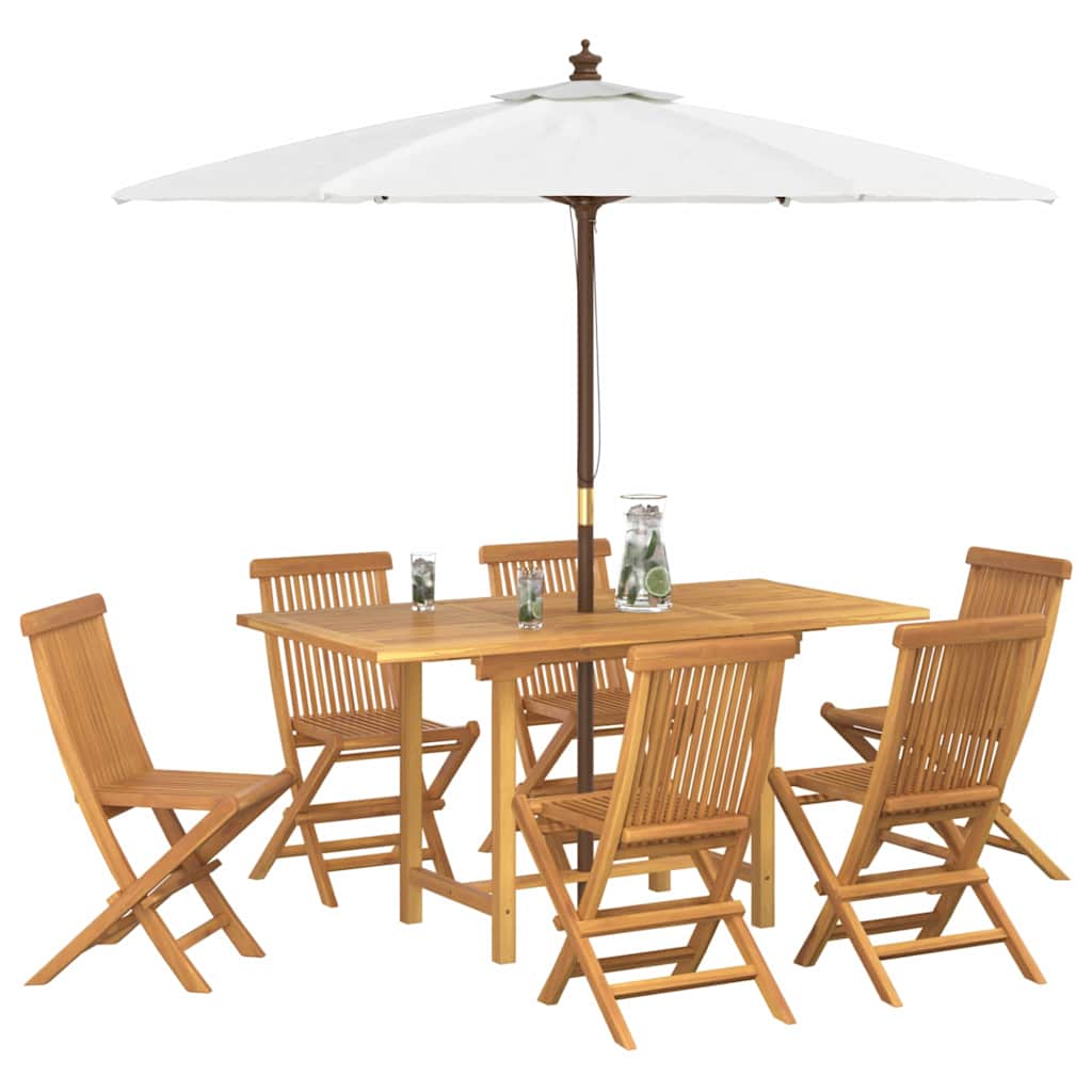 8721288665904_wbg-mo_en_hd_1 vidaXL Garden Dining Set 7 pcs Brown 160 x 80 x 75 cm Solid teak wood - Image 3