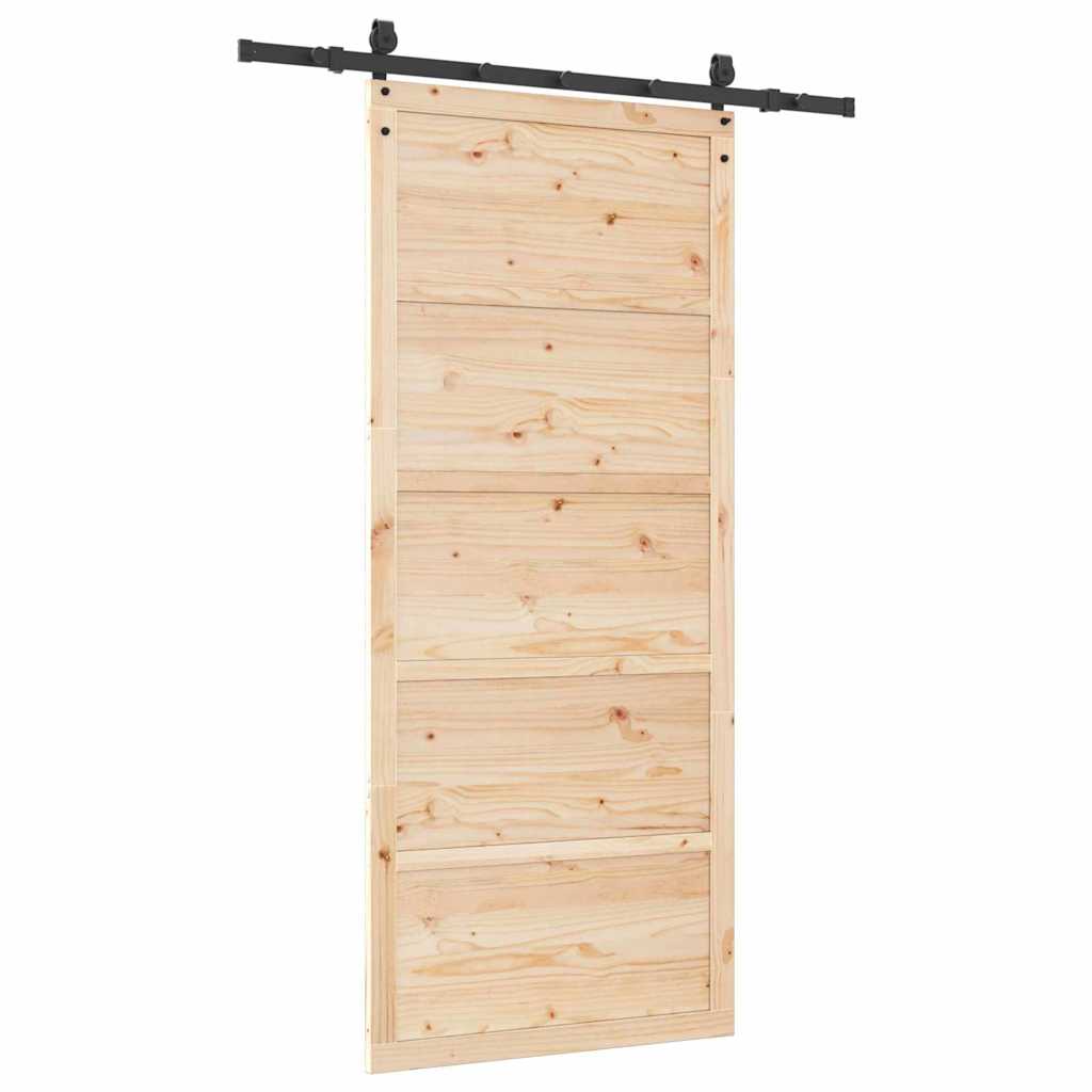 8721288667427_wbg-ba_en_hd_2 vidaXL Sliding Door Brown 80 x 208 cm Solid pine wood - Image 6