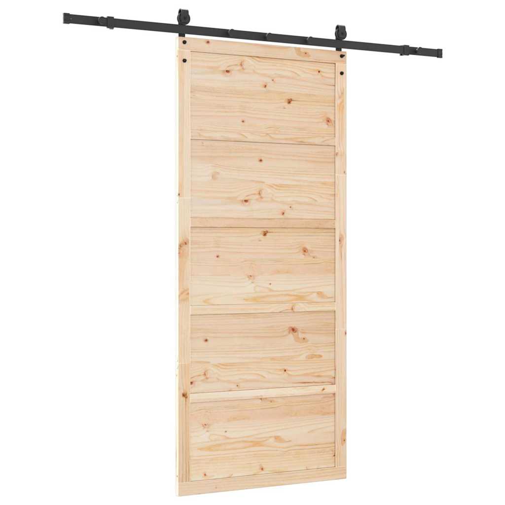 8721288667557_wbg-ba_en_hd_2 vidaXL Sliding Door Brown 80 x 208 cm Solid pine wood - Image 6