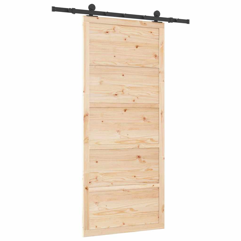 8721288667625_wbg-ba_en_hd_2 vidaXL Sliding Door Brown 80 x 208 cm Solid pine wood - Image 6