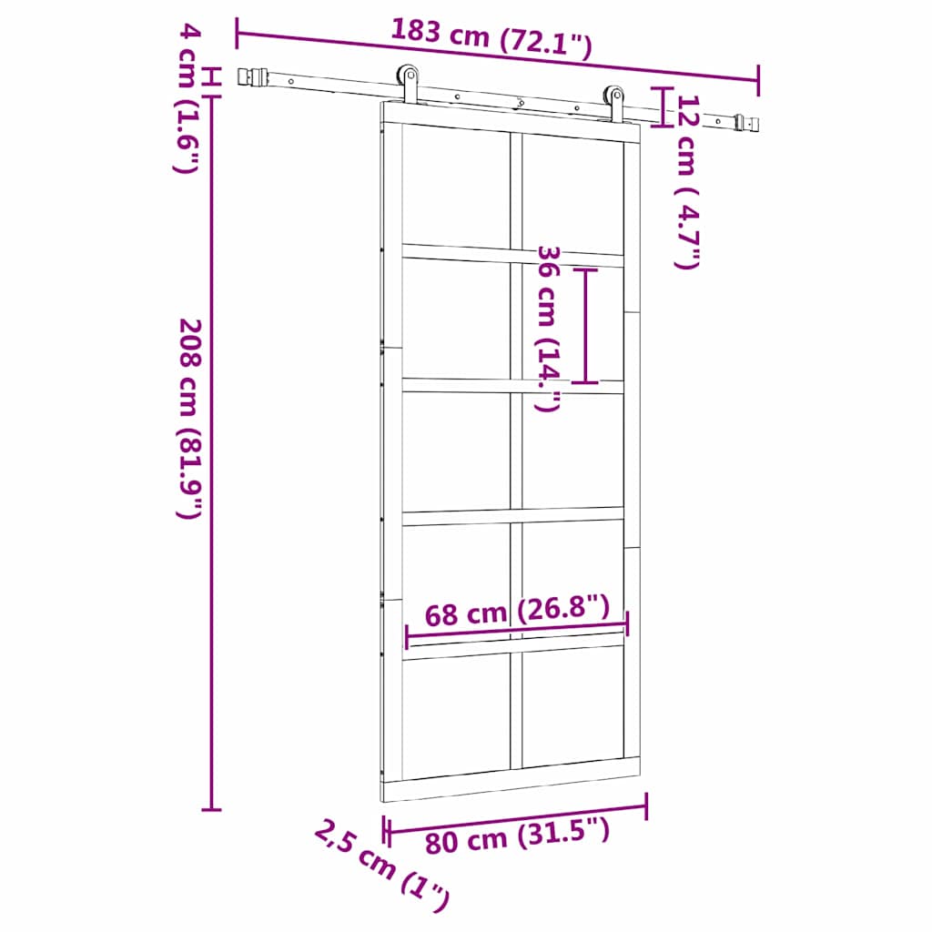 8721288667717_wbg-siz_en_hd_1 vidaXL Sliding Door Brown 80 x 208 cm Solid pine wood - Image 12