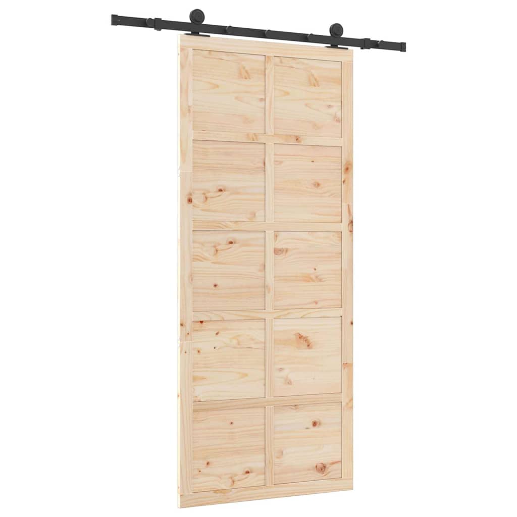 8721288667724_wbg-ba_en_hd_2 vidaXL Sliding Door Brown 80 x 208 cm Solid pine wood - Image 6
