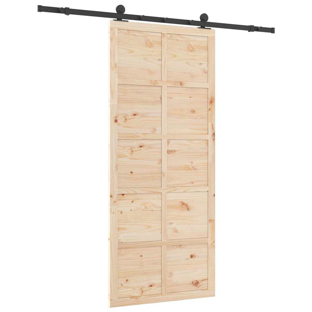 8721288667755_wbg-ba_en_hd_2 vidaXL Sliding Door Brown 80 x 208 cm Solid pine wood - Image 6