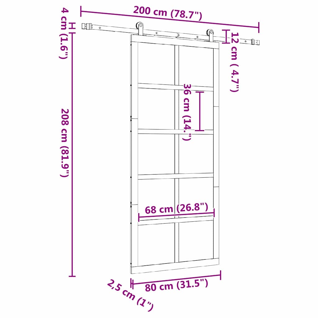 8721288667755_wbg-siz_en_hd_1 vidaXL Sliding Door Brown 80 x 208 cm Solid pine wood - Image 12