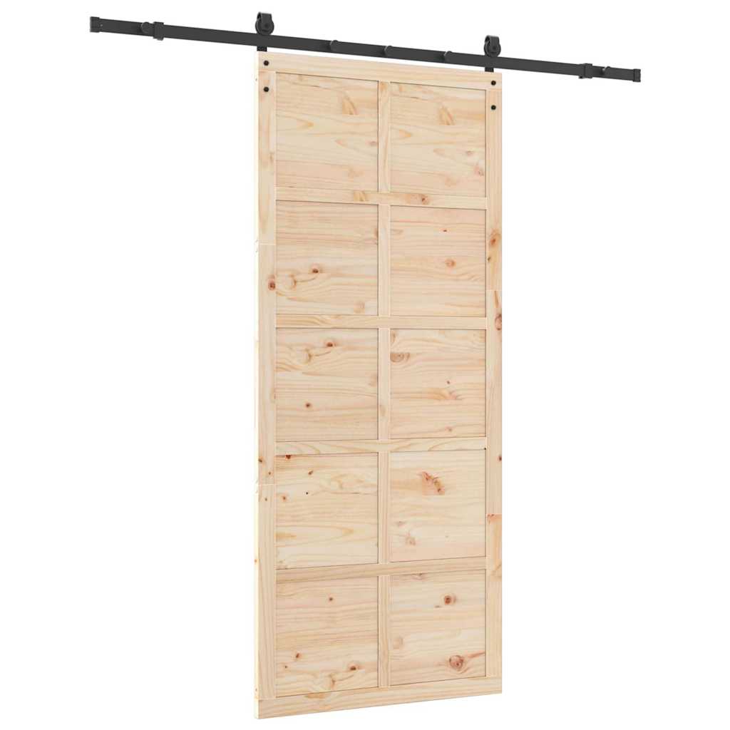 8721288667977_wbg-ba_en_hd_2 vidaXL Sliding Door Brown 90 x 208 cm Solid pine wood - Image 6