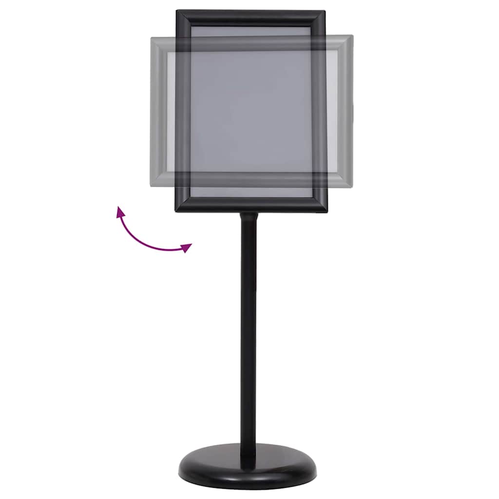 8721288723413_wbg-fr_en_hd_3 vidaXL Poster Stands 2 pcs Black 45 x 33 x 88 cm Aluminium alloy - Image 2
