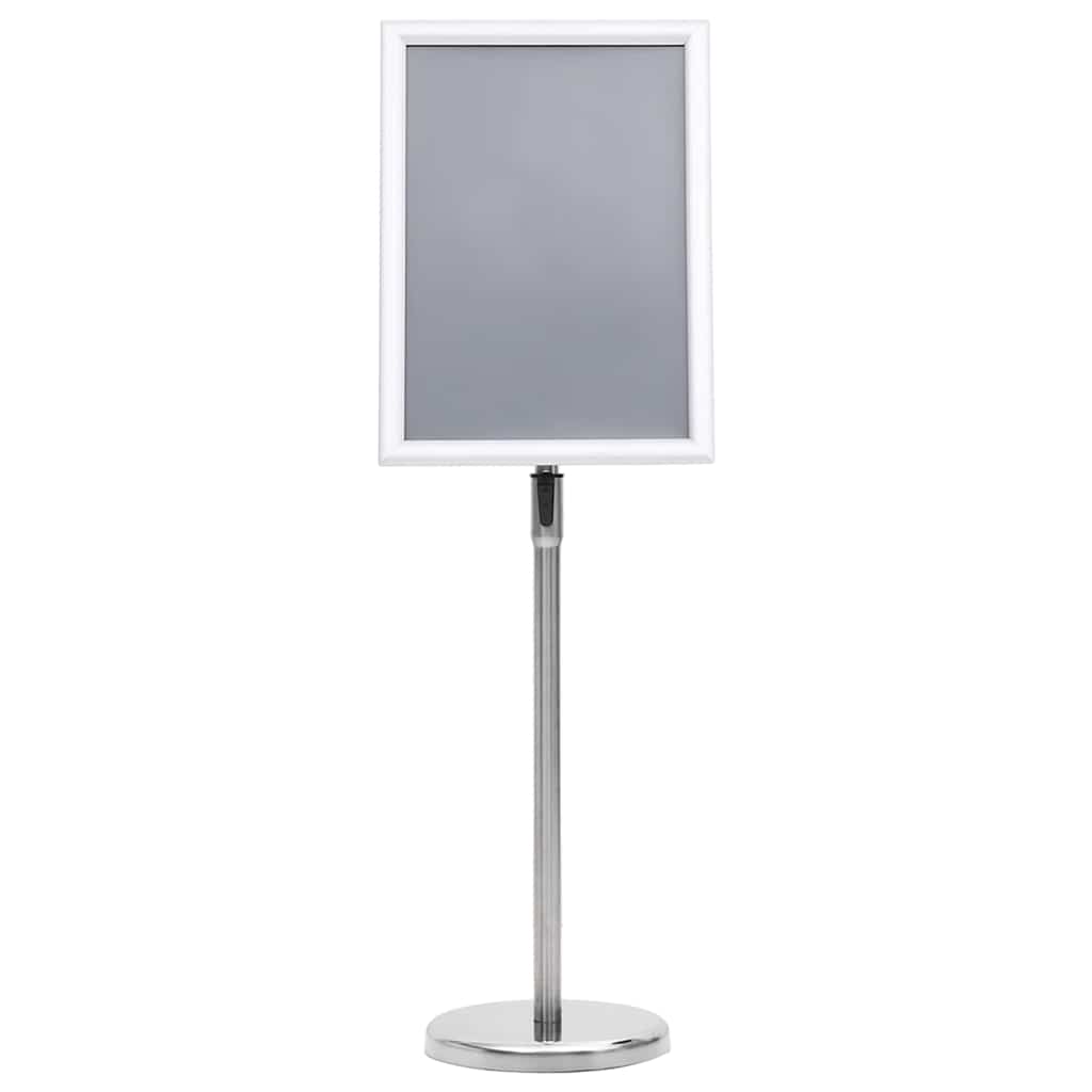 8721288723420_wbg-fr_en_hd_3 vidaXL Poster Stands 2 pcs Silver 45 x 33 x 88 cm Aluminium alloy - Image 2