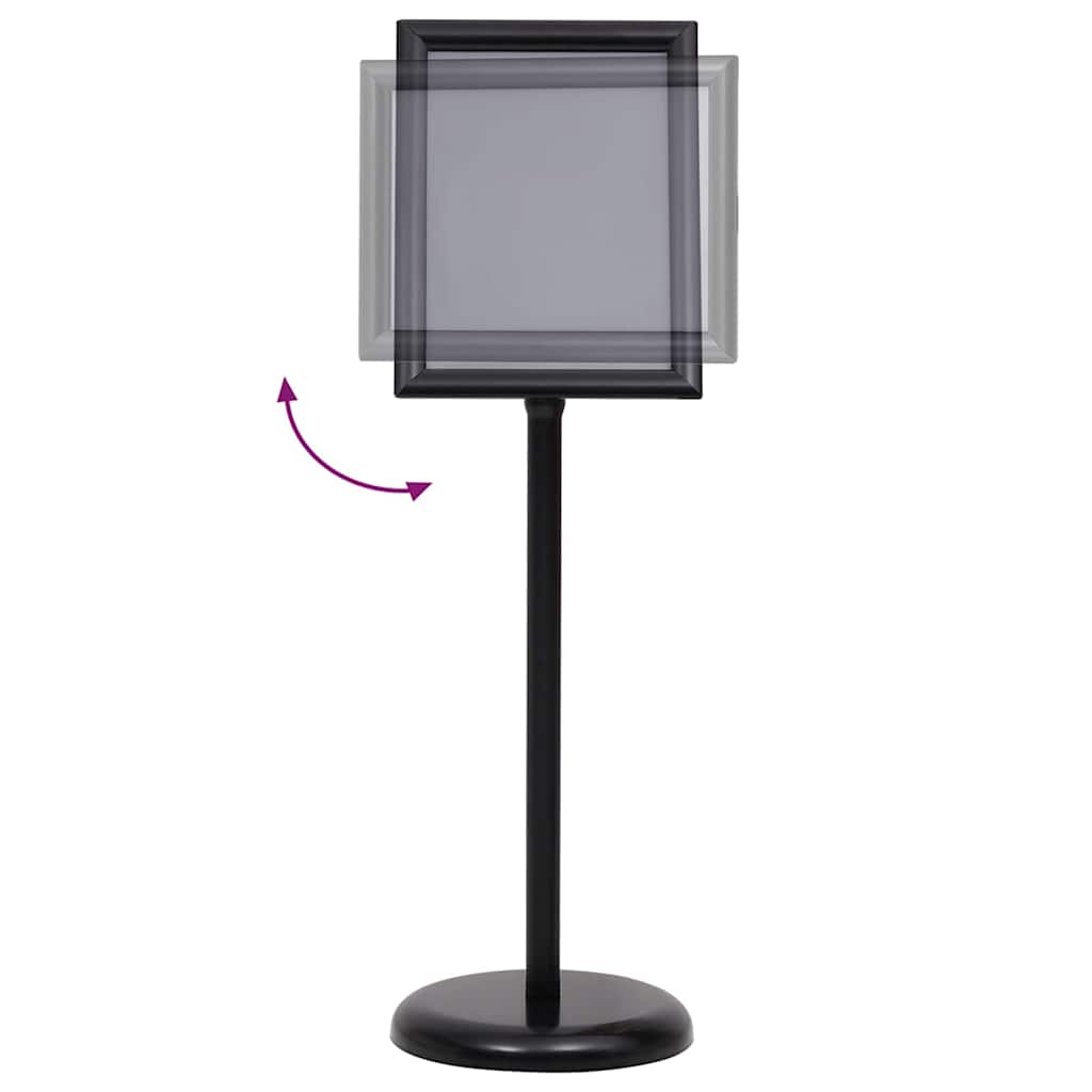 8721288723437_wbg-fr_en_hd_4 vidaXL Poster Stands 2 pcs Black 32.5 x 24 x 78 cm Aluminium alloy - Image 3