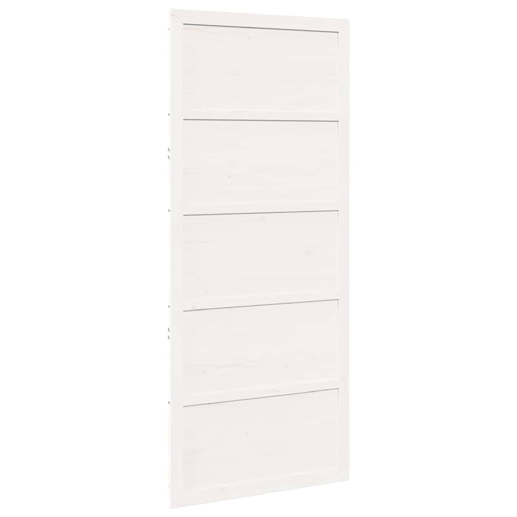 8721288738363_wbg-ba_en_hd_2 vidaXL Barn Door White 100 x 208 cm Solid Pine wood - Image 6