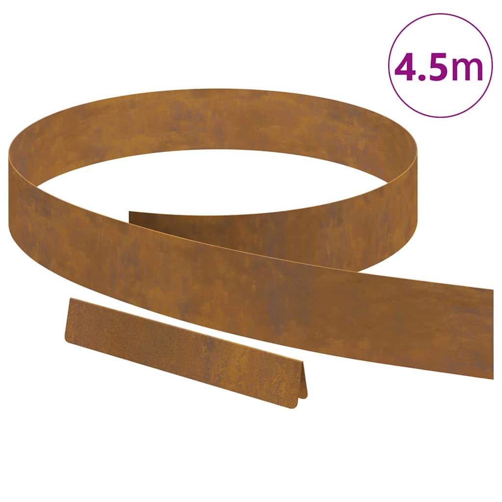 8721288746504_wbg-wa_en_hd_1 vidaXL Garden Lawn Edging Rusty 450 x 10 cm Weathering steel - Image 3