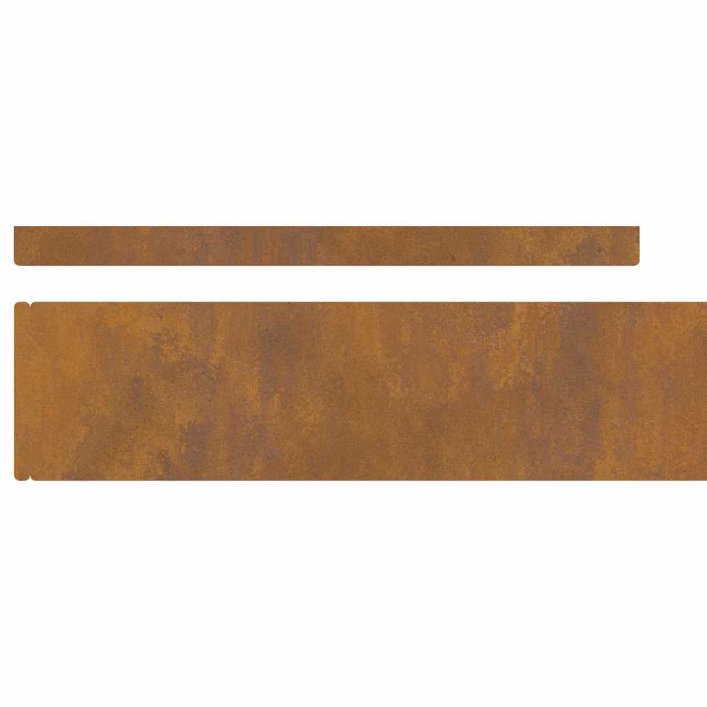 8721288746511_wbg-an_en_hd_2 vidaXL Garden Lawn Edging 4 pcs Rusty 450 x 10 cm Weathering steel - Image 7