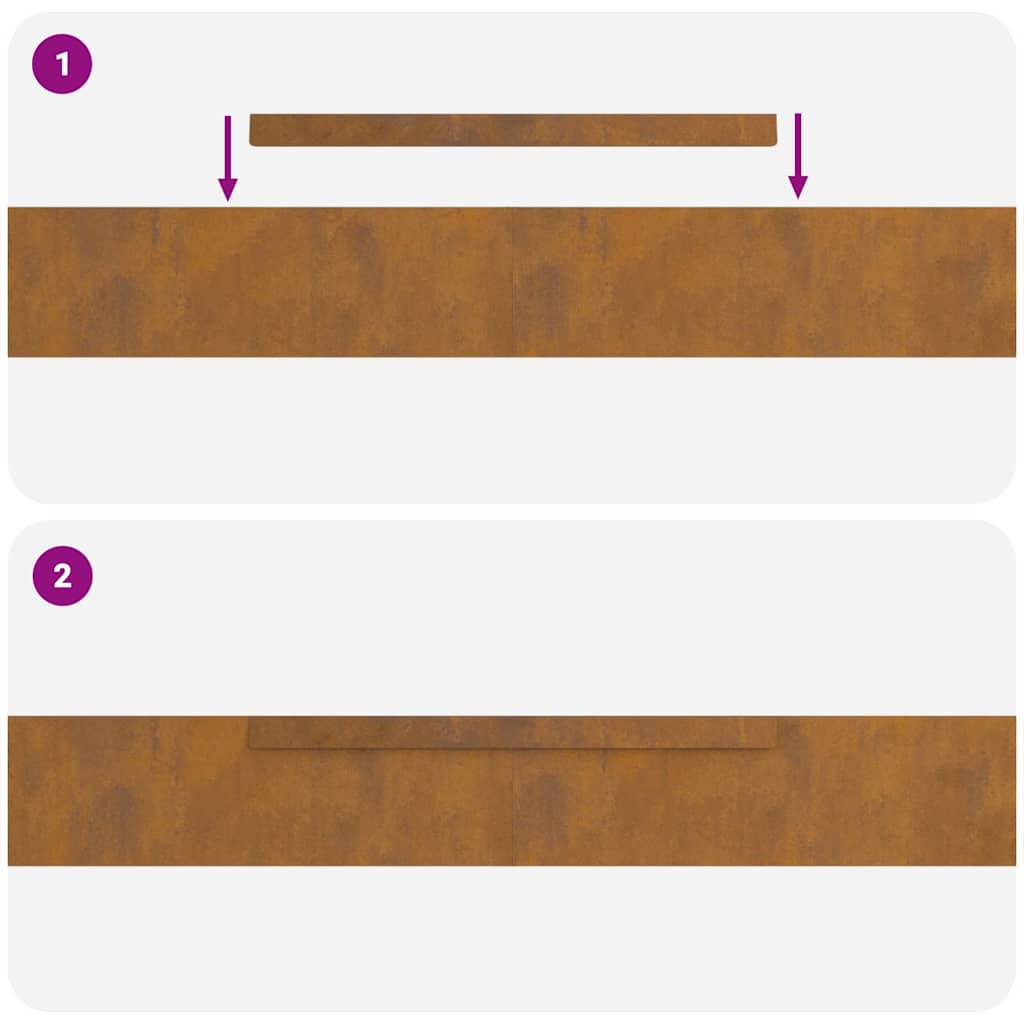 8721288746511_wbg-fu_en_hd_1 vidaXL Garden Lawn Edging 4 pcs Rusty 450 x 10 cm Weathering steel - Image 10
