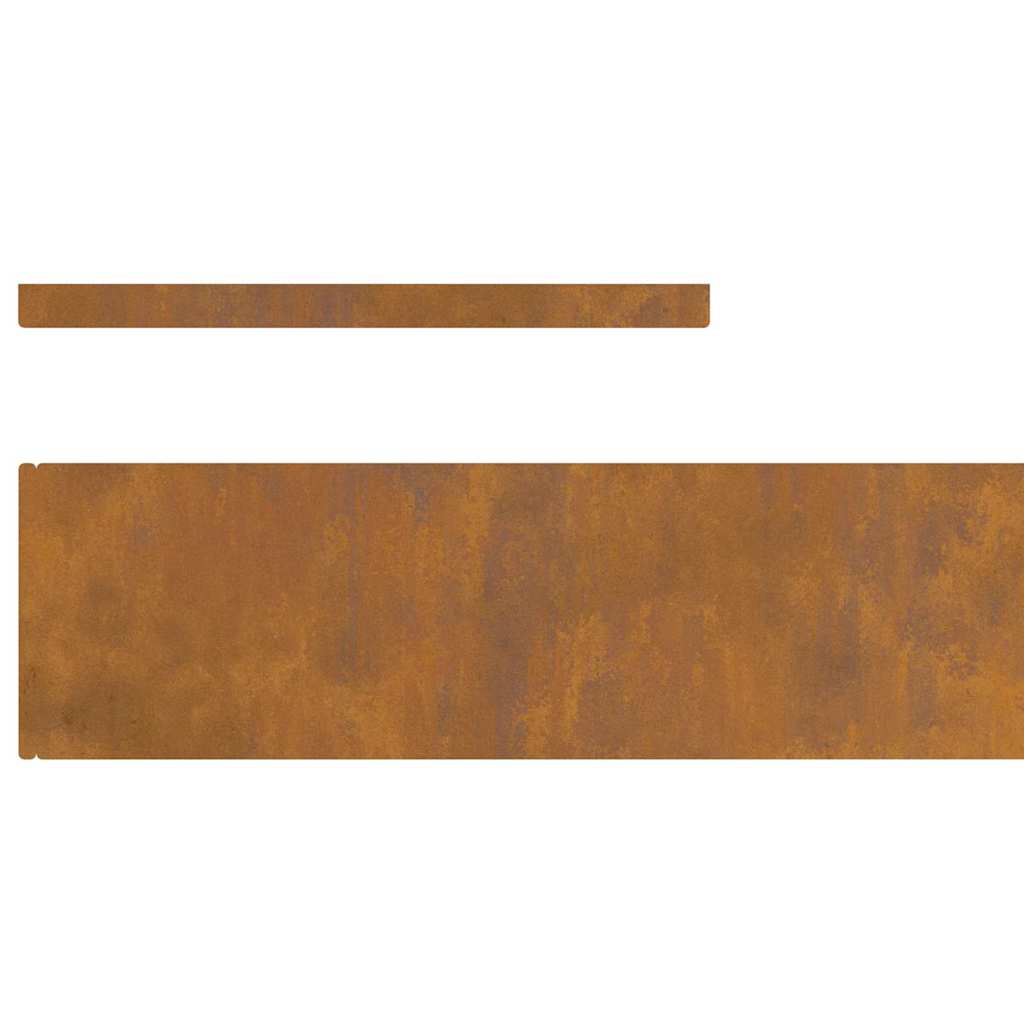 8721288746573_wbg-an_en_hd_2 vidaXL Garden Lawn Edging 4 pcs Rusty 450 x 15 cm Weathering steel - Image 7
