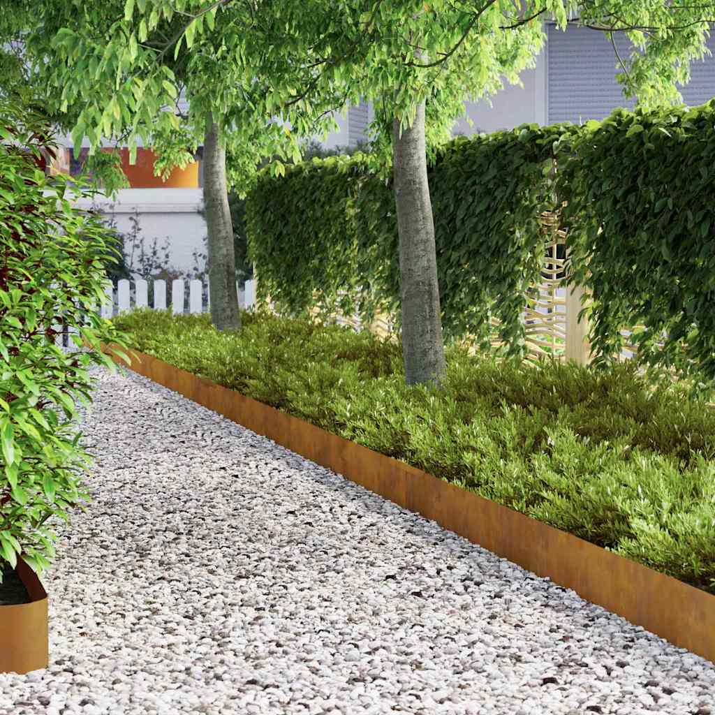 8721288746689_mo-im_en_hd_2 vidaXL Garden Lawn Edging Rusty 450 x 25 cm Weathering steel - Image 4