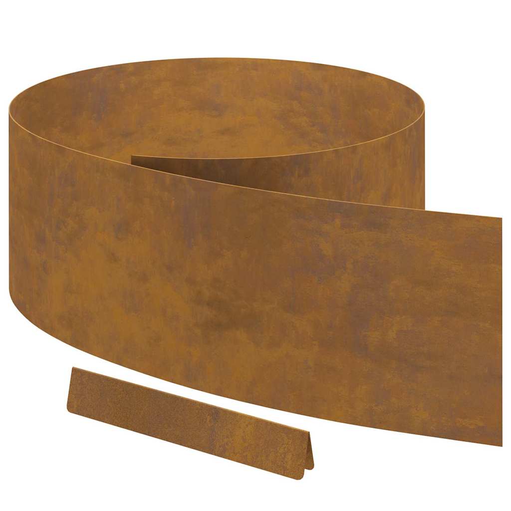 8721288746689_wbg-an-m_en_hd_4 vidaXL Garden Lawn Edging Rusty 450 x 25 cm Weathering steel - Image 2