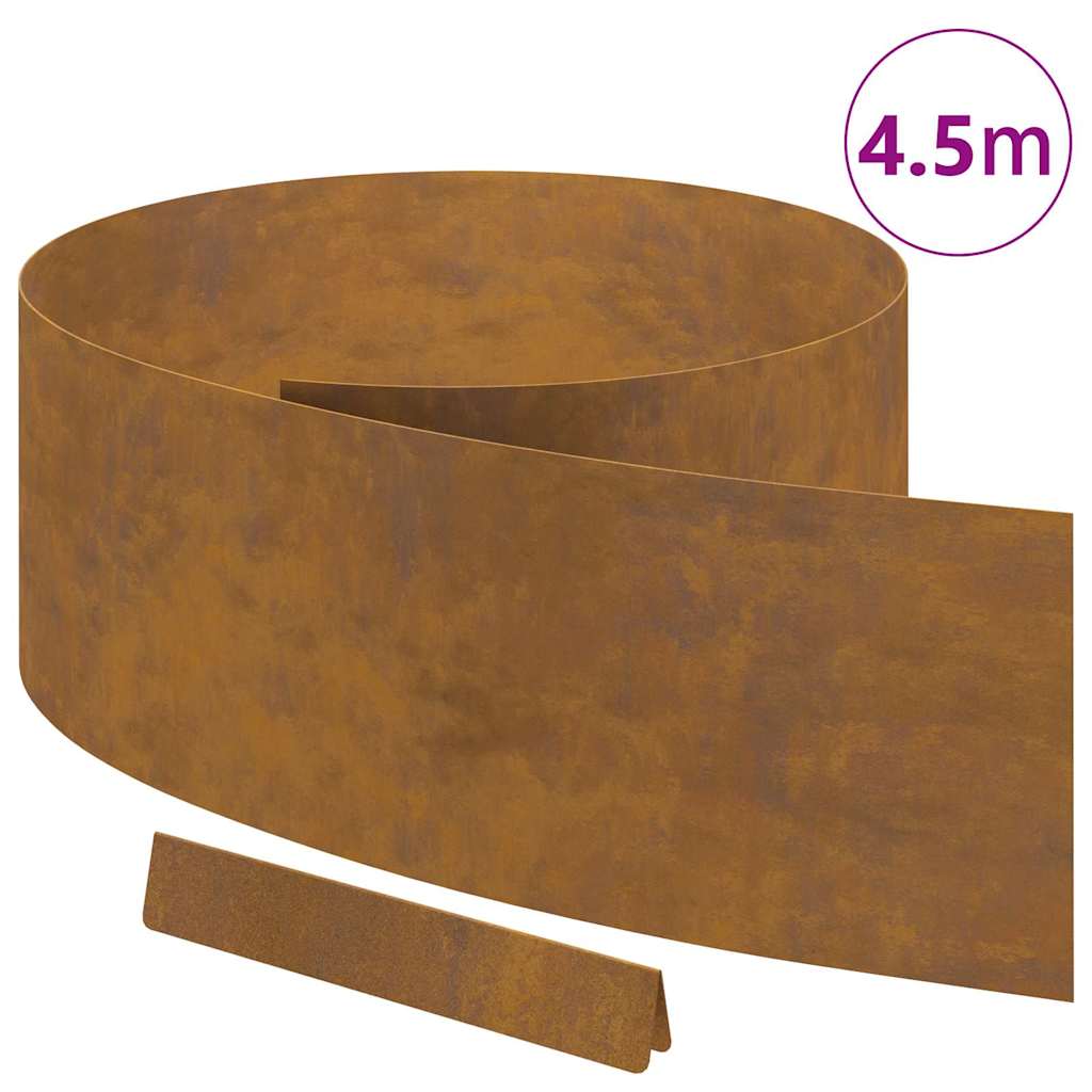 8721288746689_wbg-wa_en_hd_1 vidaXL Garden Lawn Edging Rusty 450 x 25 cm Weathering steel - Image 3
