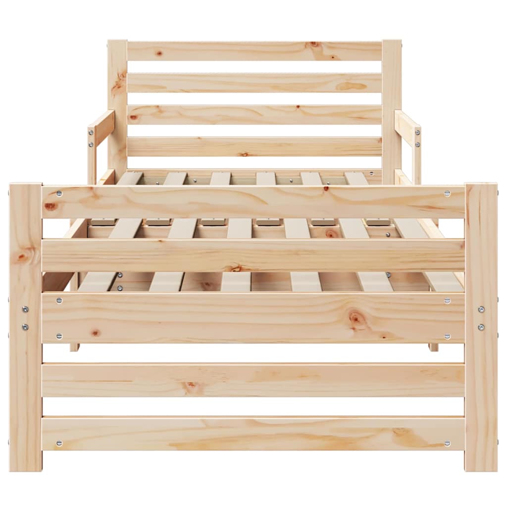 8721288789501_wbg-fr_en_hd_3 vidaXL Extendable Bed Frame for Kids Other Brown 80 x 130 / 165 / 200 cm - Image 5