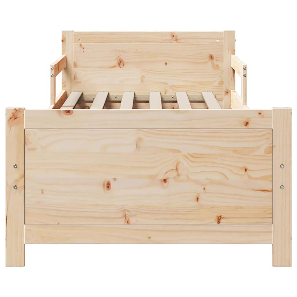 8721288789532_wbg-fr_en_hd_3 vidaXL Extendable Bed Frame for Kids Other Brown 80 x 130 / 165 / 200 cm - Image 5