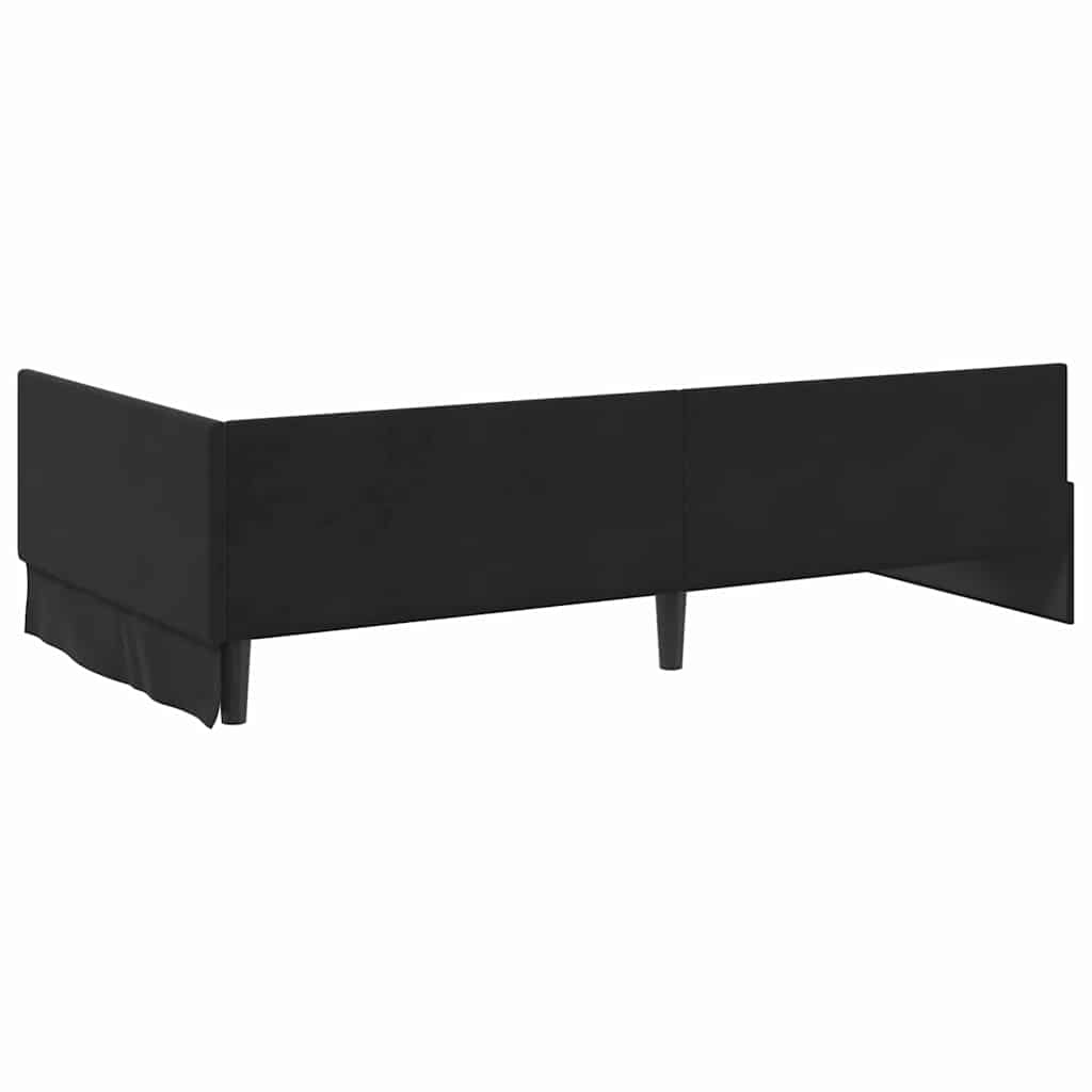 8721288876188_wbg-ba_en_hd_2 vidaXL Corner Bed Frame Black 90 x 190 cm Velvet and Engineered wood - Image 7
