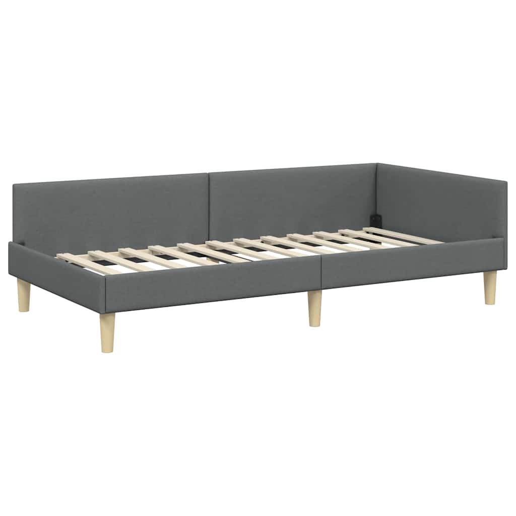 8721288876522_wbg-an_en_hd_1 vidaXL Corner Bed Frame Other with Headboard Dark grey 90 x 190 cm - Image 2
