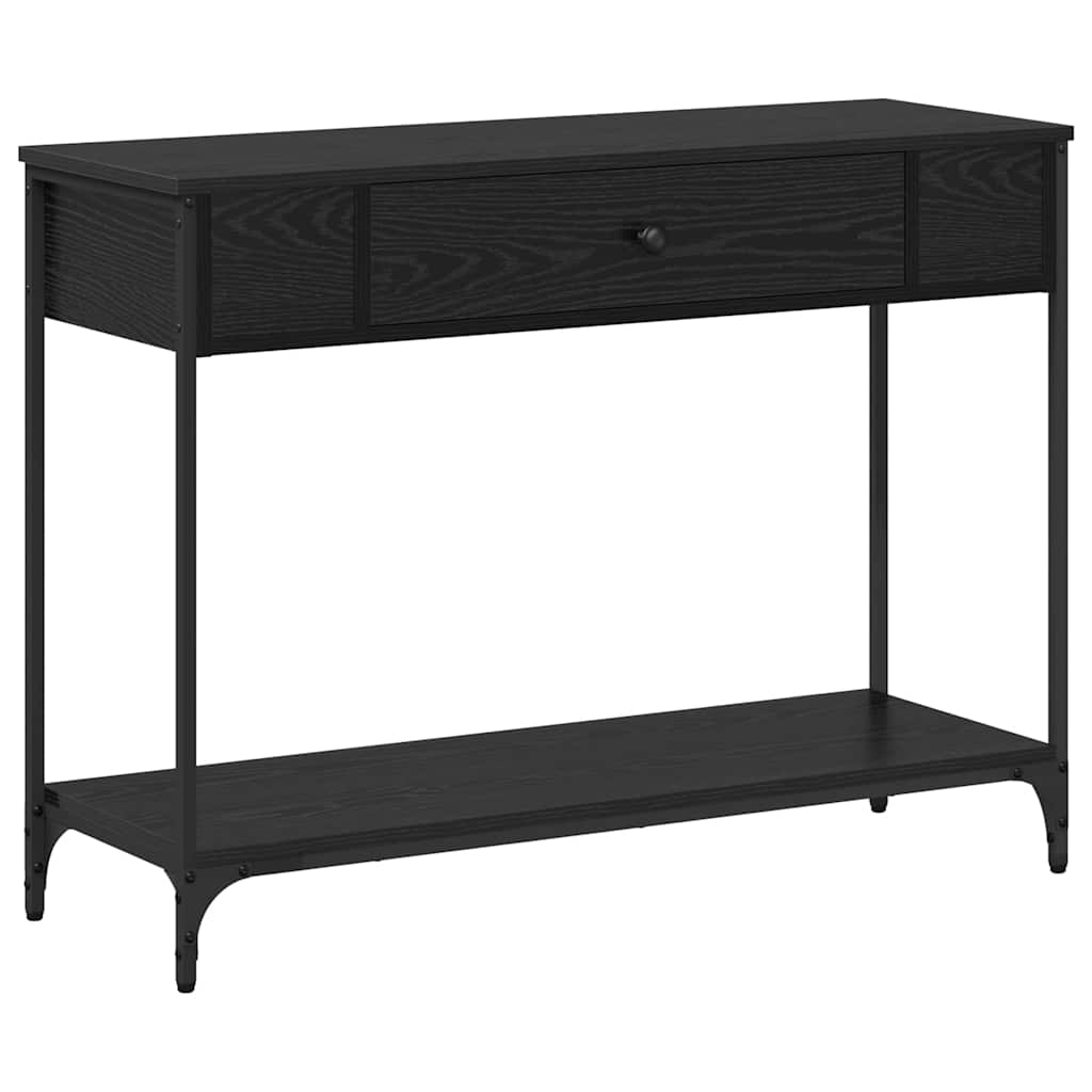 8721288899965_wbg-an-m_en_hd_1 vidaXL Console Table Black oak 100 x 34.5 x 75 cm Engineered wood - Image 2
