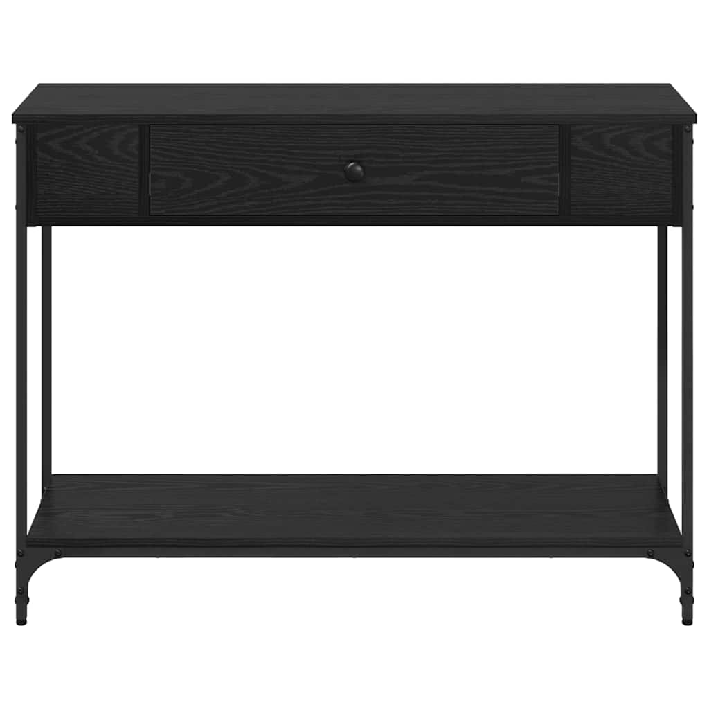 8721288899965_wbg-fr_en_hd_4 vidaXL Console Table Black oak 100 x 34.5 x 75 cm Engineered wood - Image 7