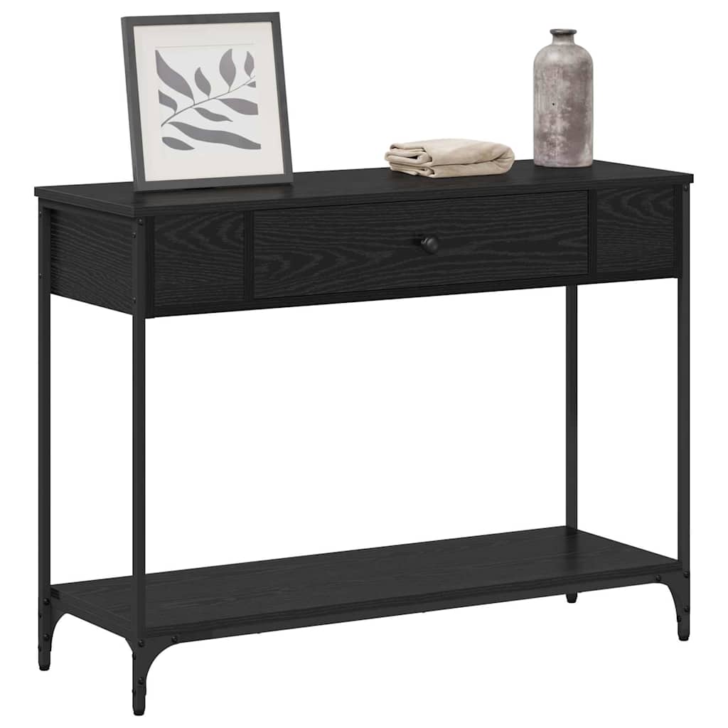 8721288899965_wbg-mo_en_hd_1 vidaXL Console Table Black oak 100 x 34.5 x 75 cm Engineered wood - Image 4