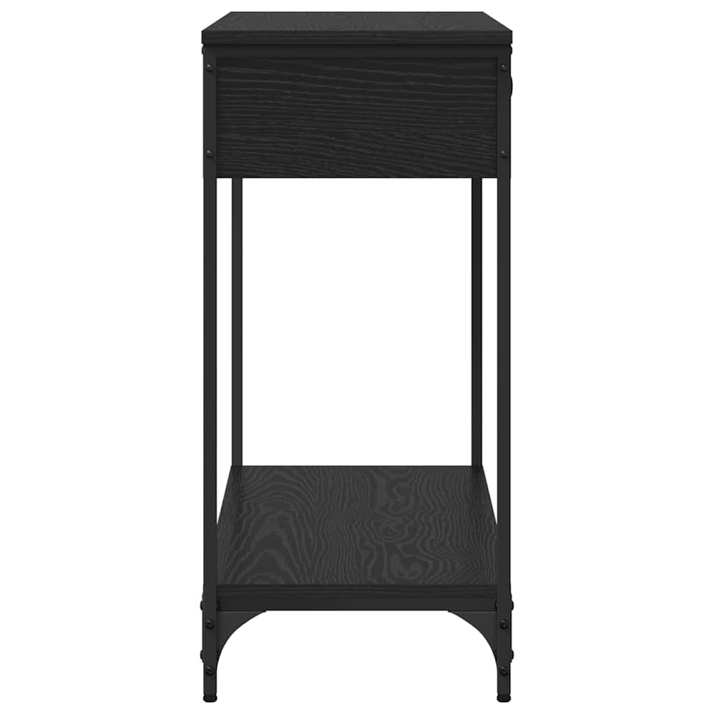 8721288899965_wbg-si_en_hd_5 vidaXL Console Table Black oak 100 x 34.5 x 75 cm Engineered wood - Image 8