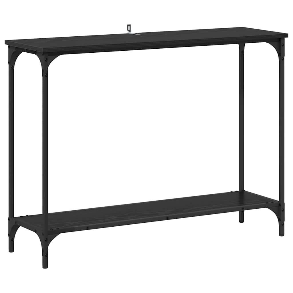 8721288900029_wbg-an-m_en_hd_1 vidaXL Console Table Black oak 101 x 30.5 x 75 cm Engineered wood - Image 2