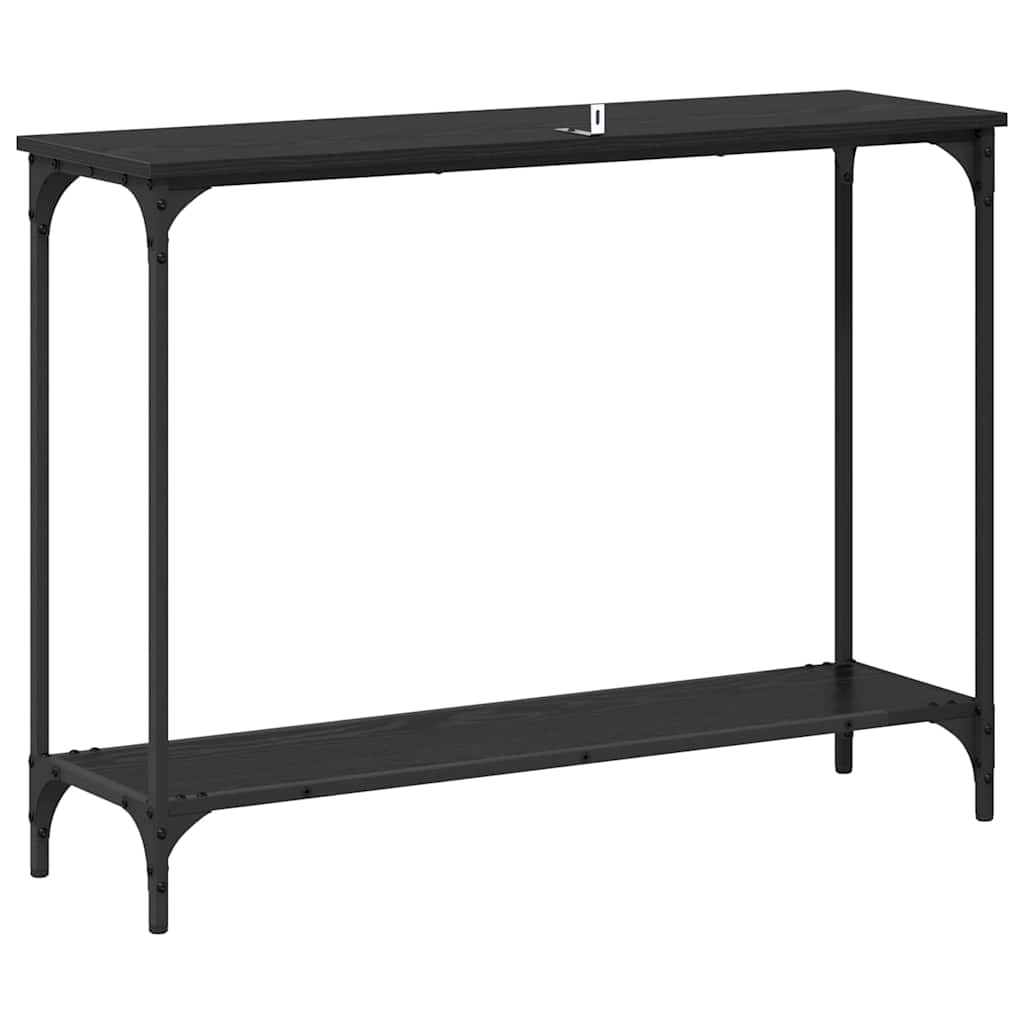 8721288900029_wbg-ba_en_hd_2 vidaXL Console Table Black oak 101 x 30.5 x 75 cm Engineered wood - Image 8