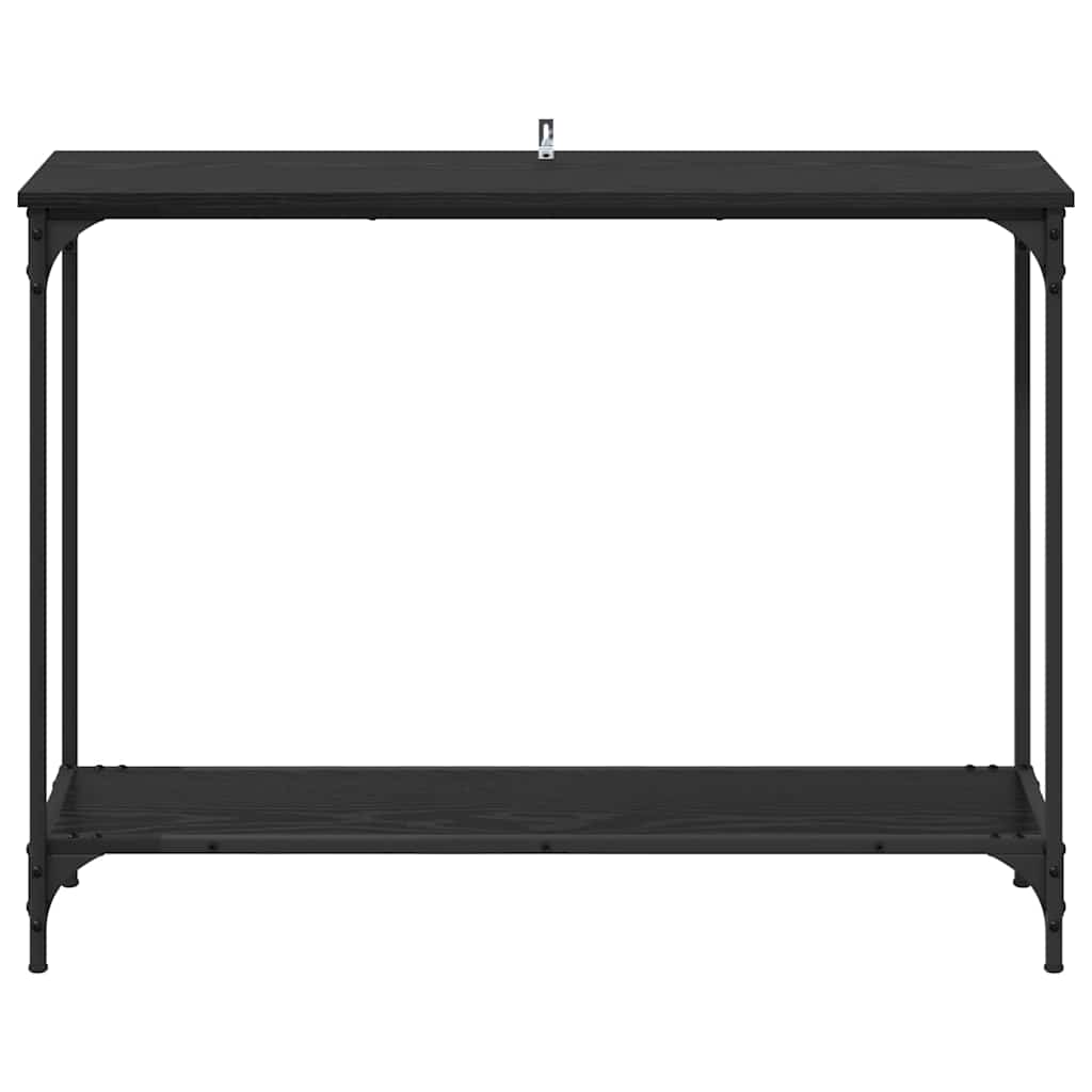 8721288900029_wbg-fr_en_hd_3 vidaXL Console Table Black oak 101 x 30.5 x 75 cm Engineered wood - Image 6