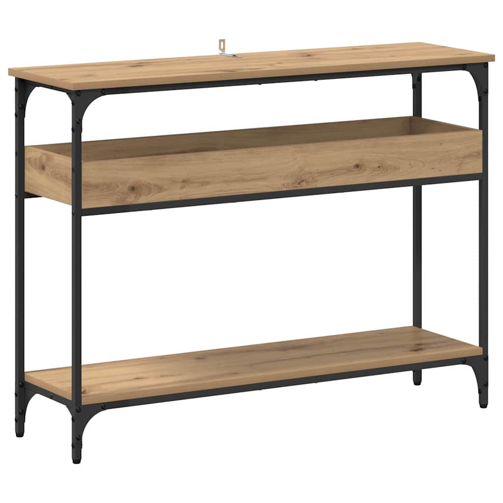 8721288900074_wbg-an-m_en_hd_1 vidaXL Console Table Artisan oak 100 x 29 x 75 cm Engineered wood - Image 2